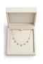 stainless steel gold - plated 18k Heart Choker Necklace for Women | Dainty 7 Hearts Necklace with Turquoise Enamel | Minimalist Love Charm Necklace
