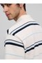 Men Striped Oversized Fit Polo T-Shirt - 5