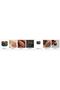 Cream black check thick copper ring, adjustable - 2
