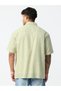 Men Green Textured Spread Collar Shirt - 5