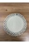 Galaxy Series Decorative Single Placemat Model Round American Service Placemat Knitted Placemat Handmade Stylish Table Decoration Dining Table Breakfast Table Tableware Decor Home and Kitchen Accessory