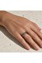 Turquoise cream mosaic thin copper ring, adjustable - 4
