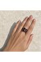 Copper black ivy thick copper ring, adjustable - 4