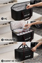 40 L Thermal Camping and Picnic Food Carrying Bag Cooler Ice Bag Black - 3