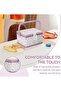 Sewing Basket, Portable Large Capacity Sewing Accessories Organizer with Handle and Removable Tray, - 3