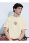 Men Yellow Harry Potter Birthday Cake Graphic Round Neck T-Shirt - 2