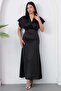 V-Neck Sleeveless Satin Dress K-261619 - 5