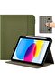 حافظة ProCase Folio لجهاز iPad A16 الجيل الحادي عشر مقاس 11 بوصة/10.9 بوصة، باللون الأخضر