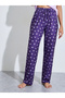 Multi-Color Slogan Print T-Shirt and All Over Floral Print Pants Pyjama Set - 5