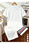 Kids White Graphic Print Short Sleeve T-Shirt - 2
