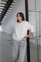 White Lana Basic Sweatshirt