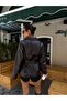 Belted Double-Breasted Casual Leather Jacket - 4