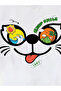 Kids White Short Sleeve T-Shirt with Fun Cartoon Print - 5