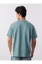 Men Teal Graphic Oversized T-Shirt - 5