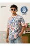 Men Popeye Graphic Print Oversized T-Shirt