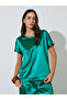 Emerald Green Satin Trousers and Top Co-ord Set - 2