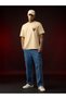 Beige Deadpool Print Short Sleeves Oversized T-Shirt - 3
