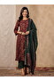 Multi-Color Printed Kurta and Pants Set with Dupatta