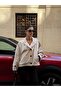 Belted Jacket with Collar and Buttons Trench Coat - 6