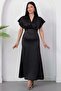 V-Neck Sleeveless Satin Dress K-261619 - 6