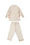 Cotton Long Sleeves Embroidered Top and Pant Set - 3