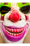 Mey Import ®   Delirious Smile Psychopath Clown Themed Joker Mask - 3