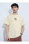 Men Yellow Harry Potter Birthday Cake Graphic Round Neck T-Shirt - 3