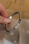 316L Steel Roman Numeral Silver Color Bracelet Handcuffs - 4