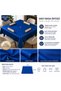 Blue Color Okey Tablecloth 140X140 cm |   Square Okey Table Cover
