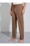 Brown Short Sleeves T-Shirt and Pants Relaxed Fit Pyjama Set - 5