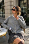 Women's Gray Soft Textured Buttoned Knitwear Cardigan - 3
