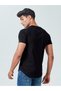 Men Black Batman Logo Graphic T-Shirt - 4