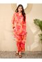Floral Viscose Co-ord Set with Tunic and Trousers - 6