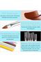 مجموعة فرش تزيين الأظافر مكونة من 6 قطع، أدوات متعددة الوظائف لتصميم الأظافر بالجل تشمل فرشاة تحديد الأظافر، D - 6