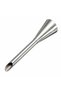 Cream squeeze nozzle filler 25x8x92 mm stainless steel pastry decorating tip - 2