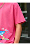 Kids Pink Cotton Short Sleeve Shark Graphic T-Shirt - 4