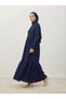 Buttoned Front, Ruffled Sleeves Muslin Dress 150 cm Anka262031 - 3