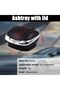 Car Ashtray with Lid,Flame Retardant and Waterproof Vehicle Holder with LED Light,Universal Fit Black - 3