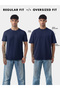 Blue Embroidered Rainy Dog Oversized Round Neck T-Shirt - 6