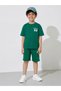 Boys Dark Green KSA National Day print Oversized T-Shirt - 2