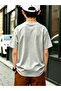 Boys Grey Cotton Graphic T-Shirt with Raccoon and Fox Car Print - 2