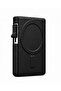 Riva Black Magnetic Adhesive 5-Compartment Magnetic Card Holder with Stand - 4