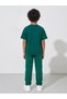 Dark Green KSA National Day Print Oversized T-Shirt and Joggers Set - 6