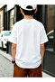 Kids White Cotton Round Neck T-Shirt with Croc Print - 7