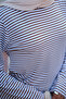 Women's Lycra Thick Striped Long Sleeve Bodysuit Mink - 5