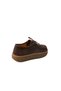 140 Brown Nubuck Leather Lace-Up Casual Women's Shoes - 4