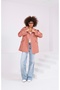 Women's Oversize Short Trench Coat Stand Collar Buttoned Pocket Trench Coat - 2