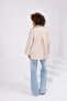 Women's Oversize Short Trench Coat Stand Collar Buttoned Pocket Trench Coat - 4