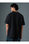 Men Black Graphic Daredevil Oversized T-Shirt - 6