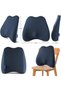 Lumbar Support Pillow Blue, Breathable Mesh Back Cushion - 3